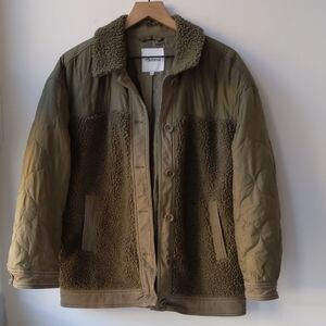 Madewell Jackets Coats Madewell Hybrid Sherpa Jacket Kale